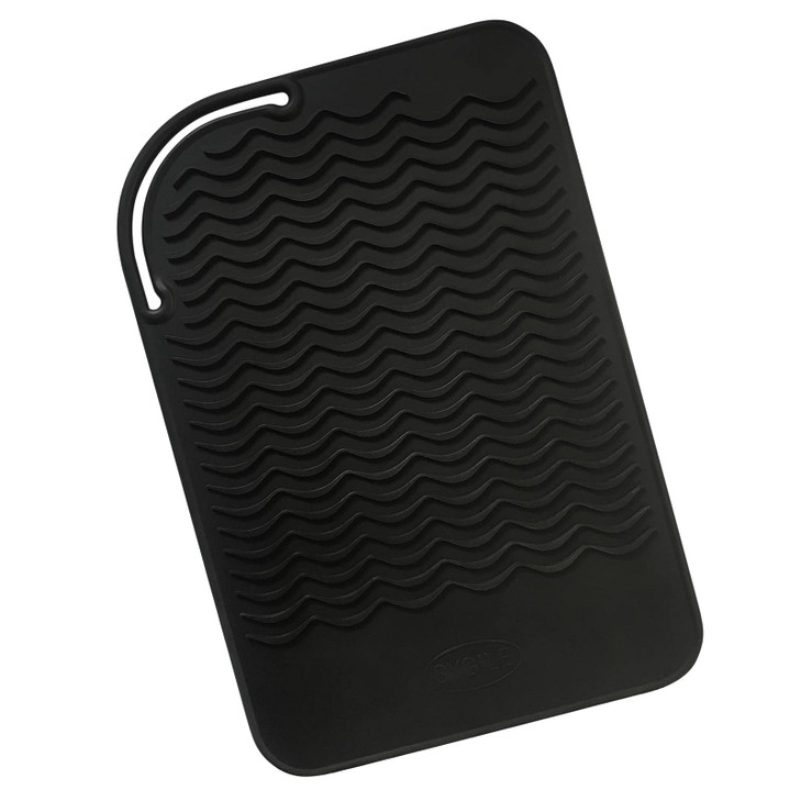 Sygile 9 X 6 Silicone Heat Resistant Travel Mat AntiHeat Pad for Hair Straighteners Curling Irons Flat Irons and Other H