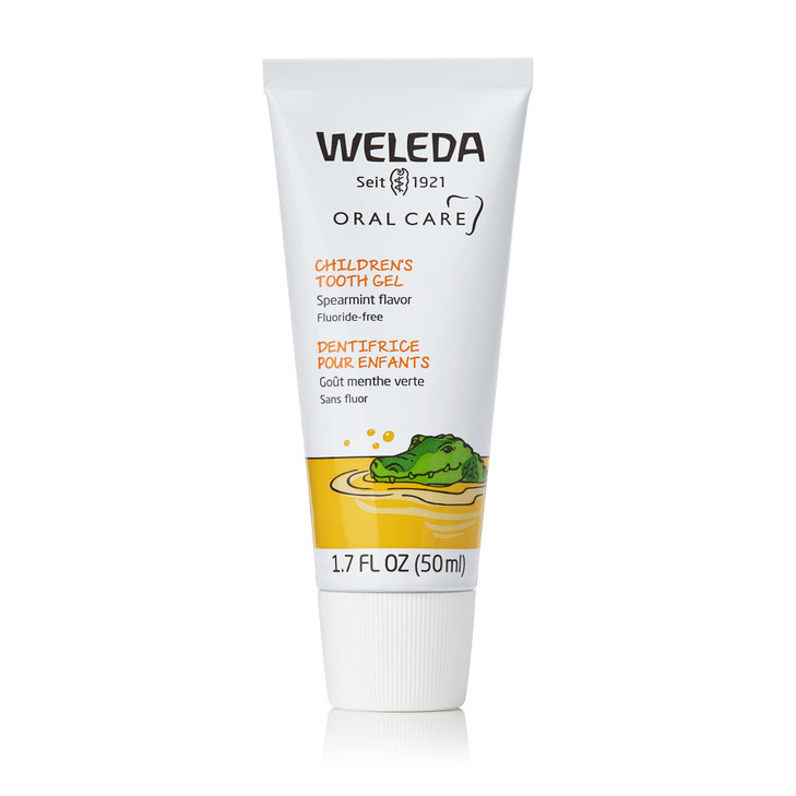 Weleda Oral Care Childrens Tooth Gel, 1.7 Fluid Ounce, Fluoride Free, Spearmint Flavor, Plant Rich Toothpaste with Calendula, Silica and Fennel online at globaldelivered