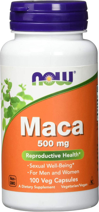 NOW Foods Supplements, Maca (Lepidium meyenii) 500 mg, For Men and Women, Reproductive Health*, 100 Veg Capsules online at globaldelivered