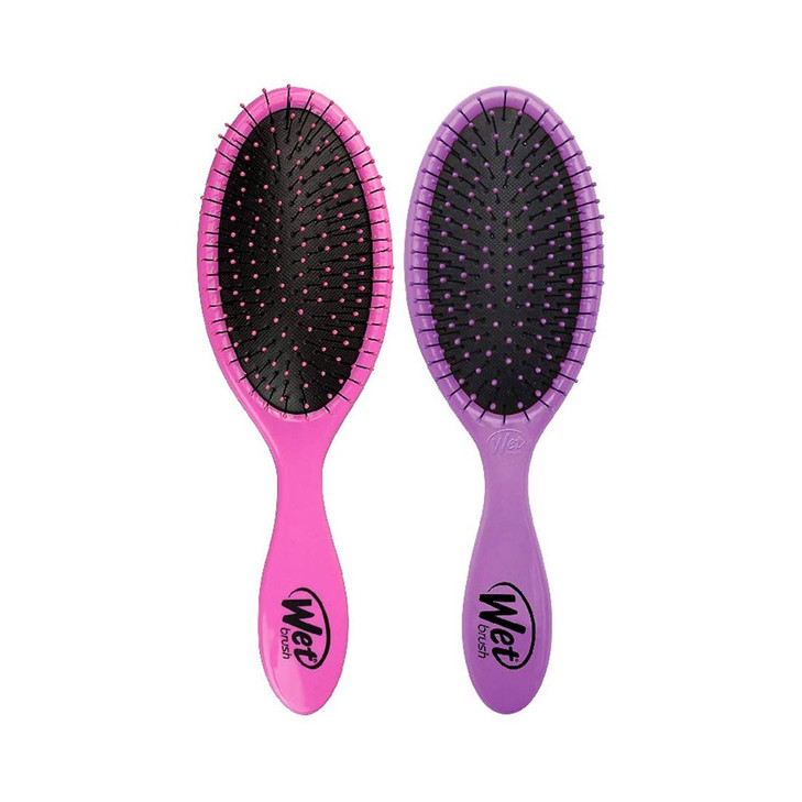 Wet Brush Detangling Brush Original Detangler Pink Purple 2 Pack Wet Dry TangleFree Hair Brush for Women Men No Tangle S