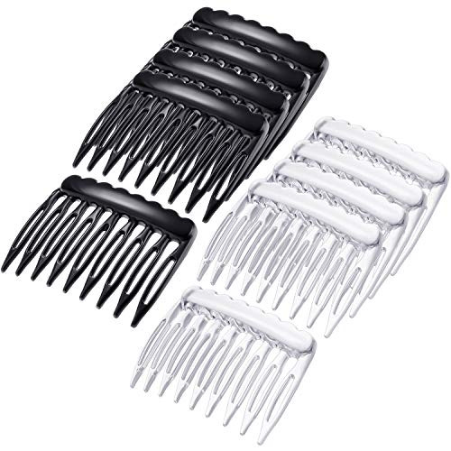 eBoot 24 Pieces Small Hair Combs Side Combs Plastic French Teeth for Women accessories Bridal Wedding Veil Comb for fine