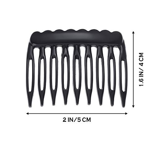 eBoot 24 Pieces Small Hair Combs Side Combs Plastic French Teeth for Women accessories Bridal Wedding Veil Comb for fine