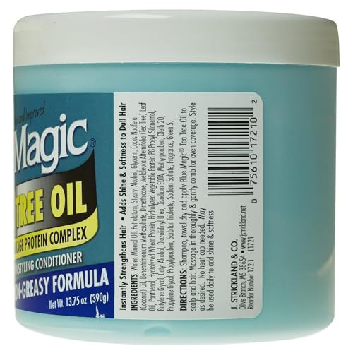 Blue Magic Tea Tree Leave-In Hair Styling Conditioner, 13.75 Ounce, 12 fl oz online at globaldelivered