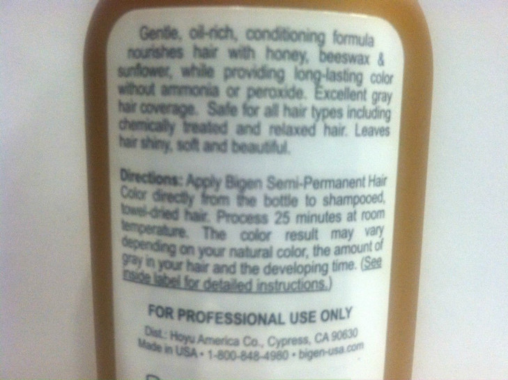 Bigen Semi Permanent Hair Color, Natural Black, 3 Fl Oz (BSPNB2) online at globaldelivered