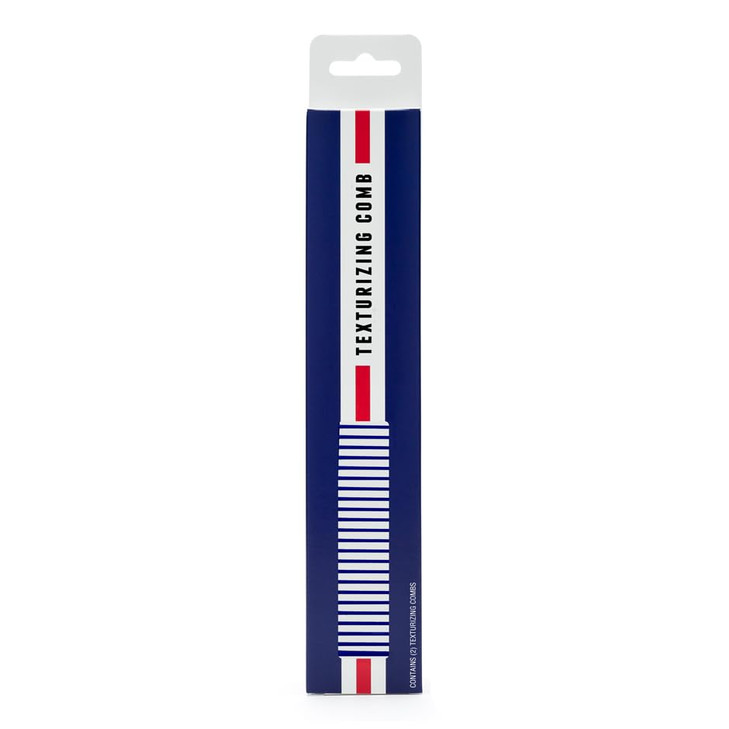 JOHNNY B Professional Carbon Texturizing Hair Comb Blue 2 PCS
