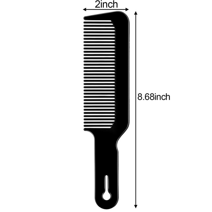 Boao 3 Pieces Barber Combs Flat Top Clipper Combs Hair Cutting for Flat Top and Clipper CutsBlack