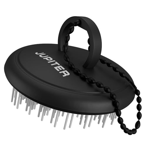 Jupiter Scalp Exfoliator Scalp Massager Tool for Wet Dry Hair Ergonomic Detangler Brush Dandruff Comb Scrub to Remove Da