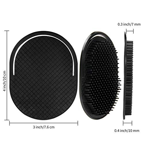 6Pcs shampoo pocket comb massage hair comb pocket palm brush comb portable hair comb beard comb creative scalp brush poc
