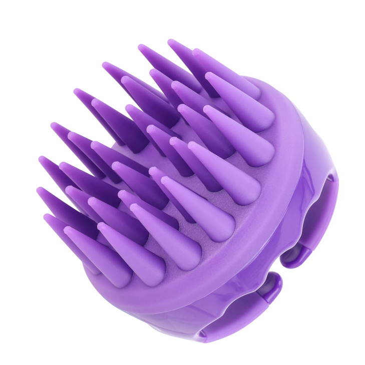BTYMS Silicone Scalp Scrubber Shampoo Brush with Extra Long Bristles Hair Scalp Massager Scalp Brush for Hair Growth Dan