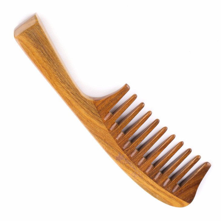 Breezelike Hair Comb for Curly Hair Breezelike Wide Tooth Sandalwood Comb 8 Big Size No Static Natural Wooden Detangling