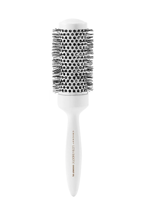 Cricket Ultra Smooth Coconut Thermal Hair Brush 175 Ceramic Barrel Coconut Oil and KeratinInfused AntiStatic HeatResista