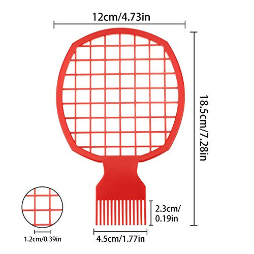 2 Pieces Twist and Curl Brush Tool for Natural Coils Afro Hair and Twist Hair Red