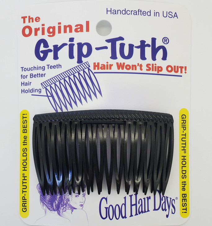 Good Hair Days GripTuth Combs 2 34 Side Combs For All Types Of Hair Decorative Styling Women Accessories Black Set Of 2