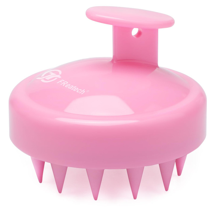 FREATECH Scalp Massager Hair Growth Scalp Scrubber with Soft Silicone Bristles for Dandruff and Hair Care Shampoo Brush