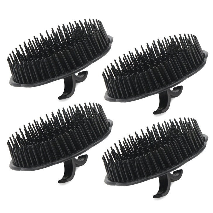 Segbeauty Mens Shampoo Brush 4pcs Scalp Massage Brushes Massage Hair Brush Floriated Shower Comb for Deep Cleaning Hair