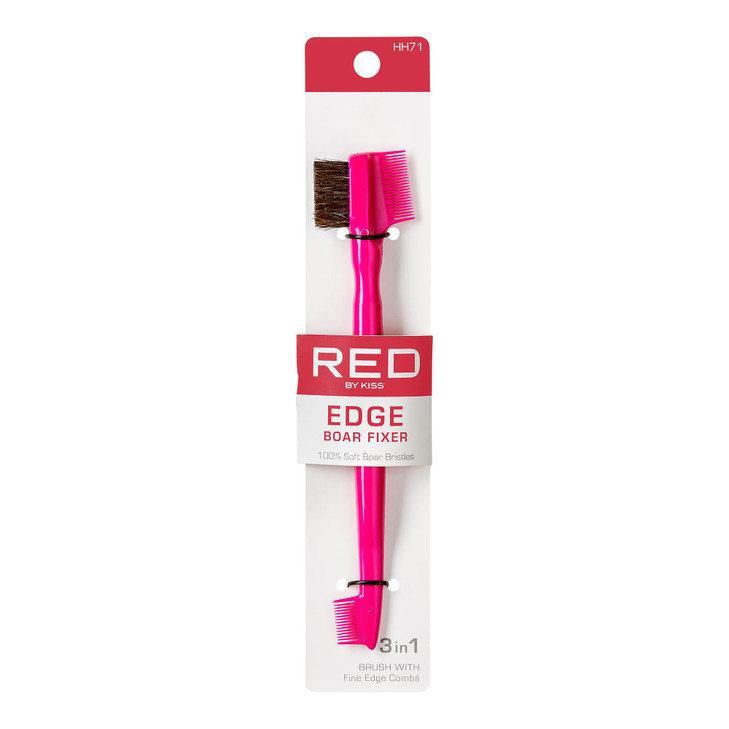 Red by Kiss Ultimate Edge Fixer Professional Boar Hair Brush 100 Boar Hair BSH28