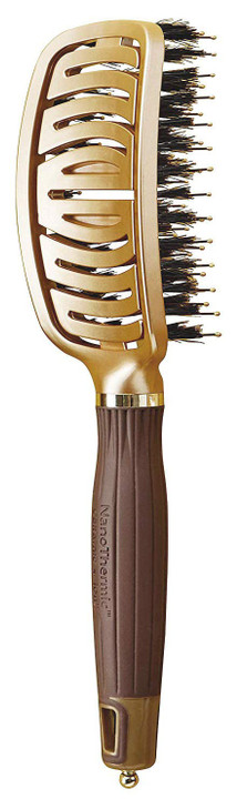 Olivia Garden NanoThermic Ceramic Ion Flex ScalpHugging Vented Hair Brush NTFLEXCO Combo