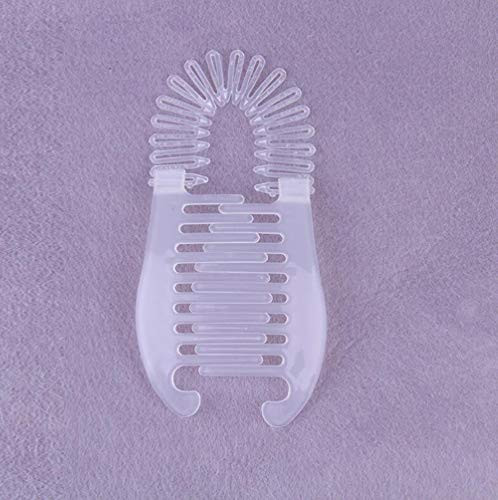 Fodattm 3PCS Women Stretch Flexible Hair Combs Tooth Headband Interlocking Banana Clip Clincher Two Sides Hair Comb Elon