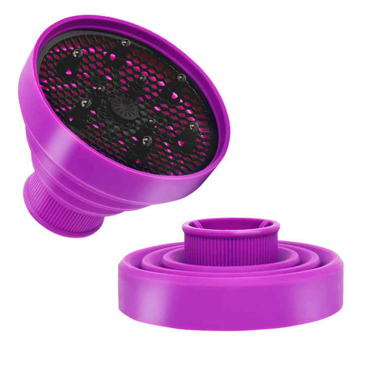 Universal Collapsible Hair Dryer Diffuser Attachment Salon Grade ToolLightweight Foldable Portable Travel Folding Design
