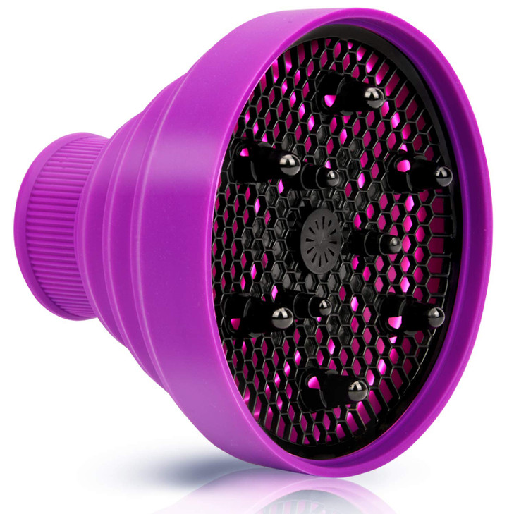Universal Collapsible Hair Dryer Diffuser Attachment Salon Grade ToolLightweight Foldable Portable Travel Folding Design