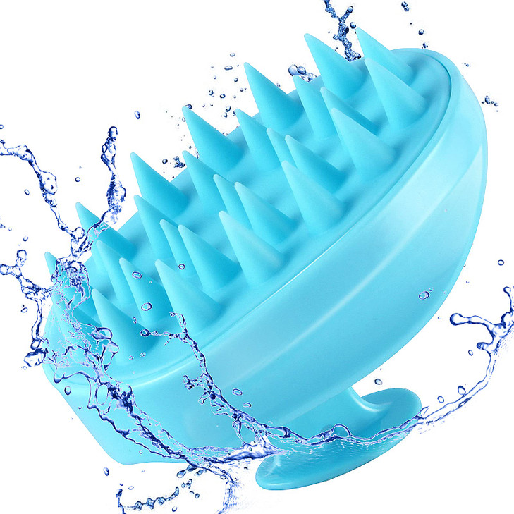 Scalp Massager Shampoo Brush Hair Scalp Scrubber Shower Hair Brush Head Massager for Stress Relax Hair Growth Dandruff B