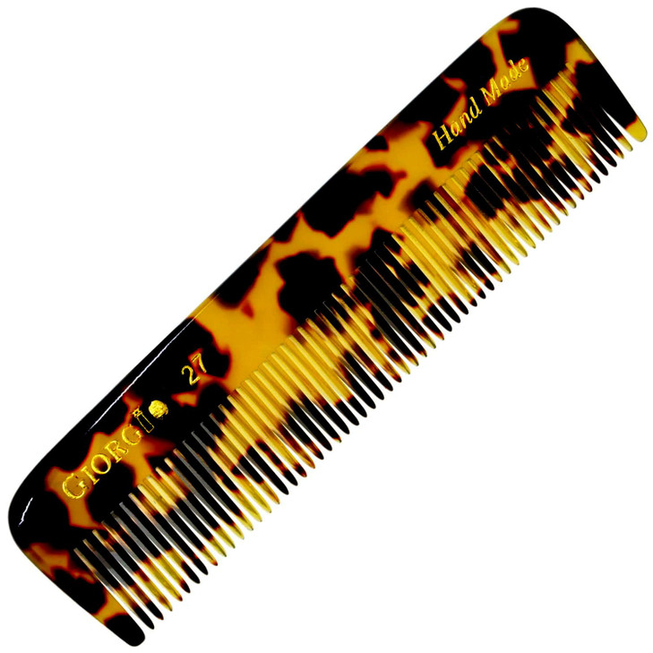 Giorgio G27 Handmade All Fine Tooth Pocket Comb Hair Comb Straightener for Everyday Grooming Styling Hair Mustache and B