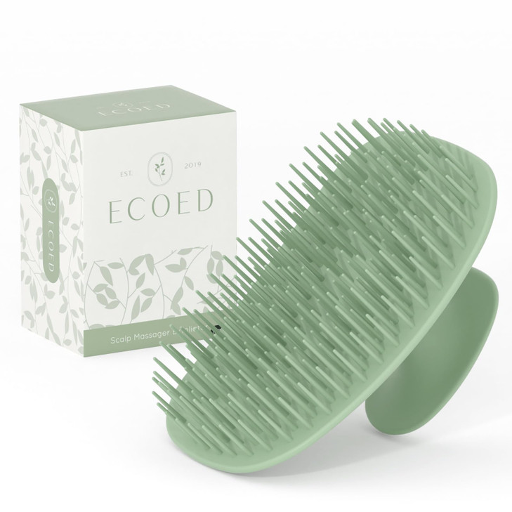 ecoed Scalp Massager Shampoo BrushScalp Scrubber for Dandruff Removal Scalp Care Hair Brush Wet Dry detangler for Men an