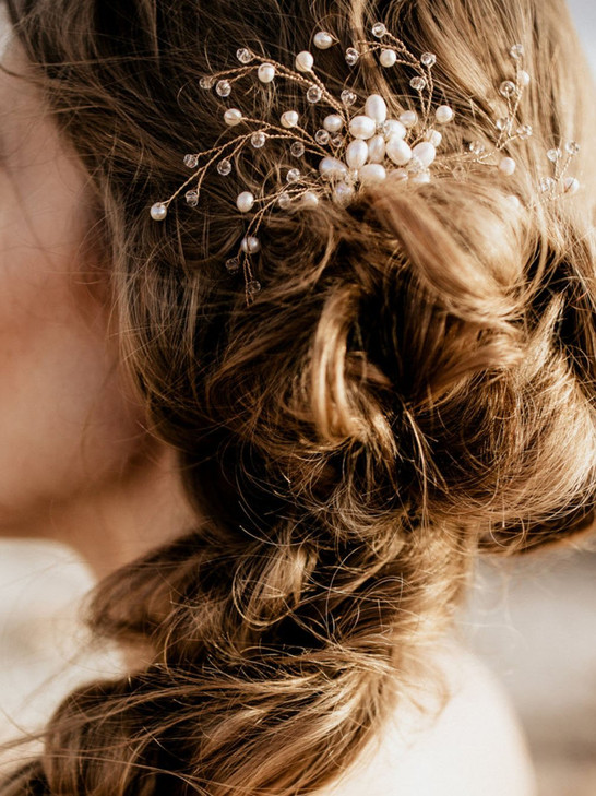 FXmimior Vintage Bridal Women Vintage Wedding Party Hair Comb Crystal Vine Hair Accessories for Women