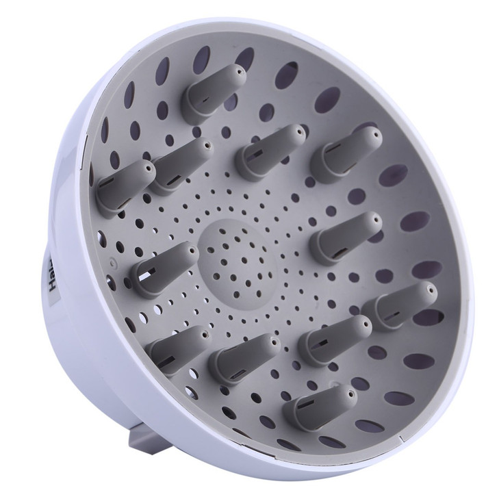 Hairizone Universal Hair Diffuser Adaptable for Blow Dryers with D17Inch to 26Inch for Curly or Wavy Hair White