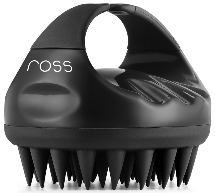 Ross Hair Scalp Massager Shampoo Brush with Soft Silicone Bristles for Anti Dandruff Exfoliating with Scalp Care Manual