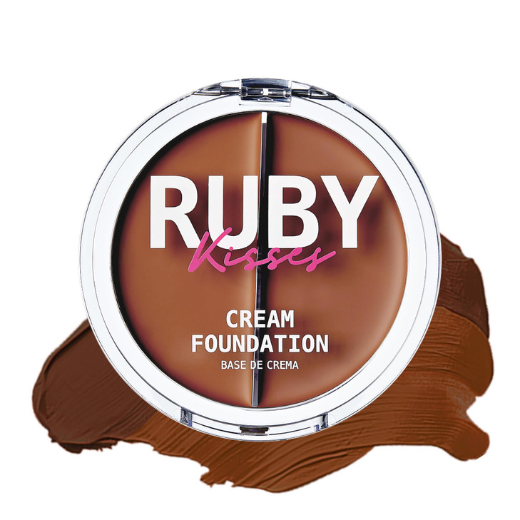 Ruby Kisses 3D Face Creator Cream Foundation & Concealer, 12 Hours Long Lasting, Medium to Full Coverage, Non-Greasy, Ideal for Makeup & Contour Pale online at globaldelivered