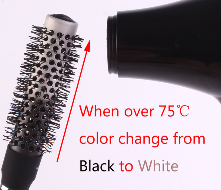 PERFEHAIR Round Thermal Brush Set Professional Nano Ceramic Ionic Barrel Hair Styling Blow Drying Curling Brush 5 Differ