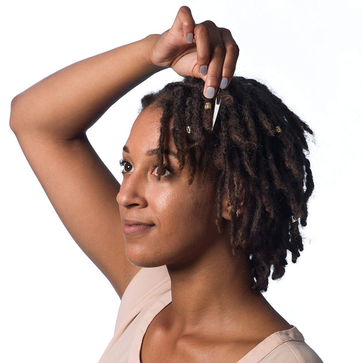 NAYOO Interlock Tool for Locs EasyLoc Hair Tool For Dreadlocks 5 Piece Silver Hair Locking Tool Interlocks or Sisterlock