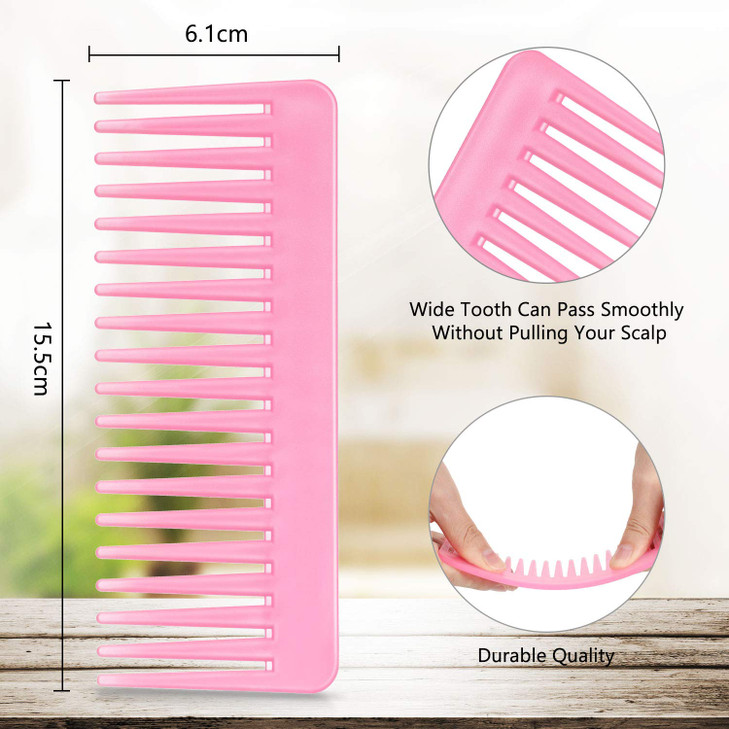Large Hair Detangling Comb Wide Tooth Comb for Curly Hair Wet Dry Hair No Handle Detangler Comb Styling Shampoo Comb Cya