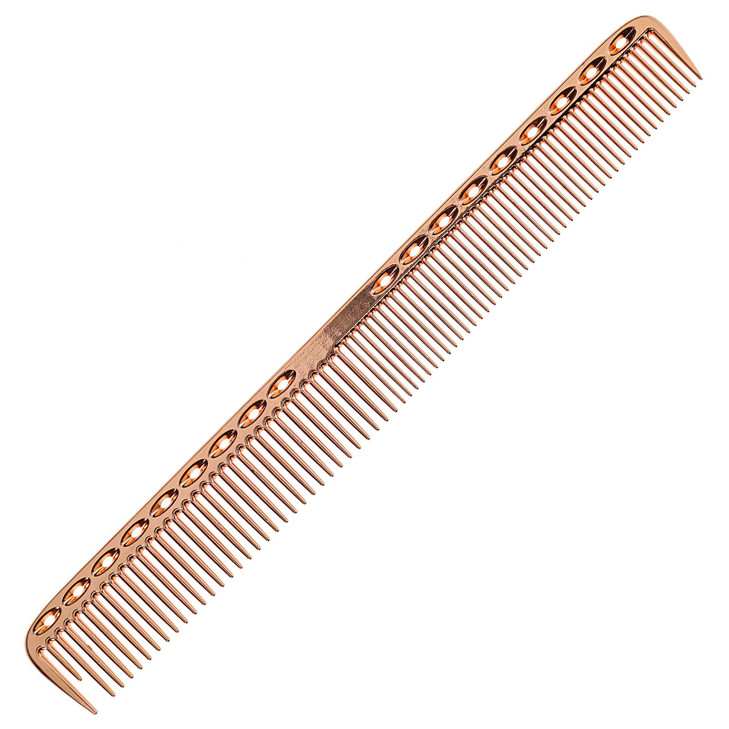 Aluminum Hair Comb Metal Cutting Hairdressing Barbers Combs AntiStatic Ultra Thin Rose Gold