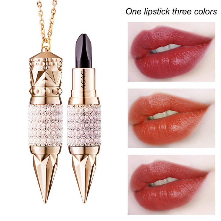 3in1 Matte Lipstick Velvet Texture Moisturizing Long Lasting Waterproof