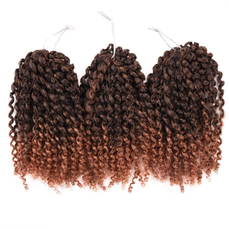 Silike Marlybob Kinky Curl Crochet Hair 8 Inch 3 Bundlespack Mali Bob Crochet Braiding Hair Afro Kinky Curl Hair Extensi