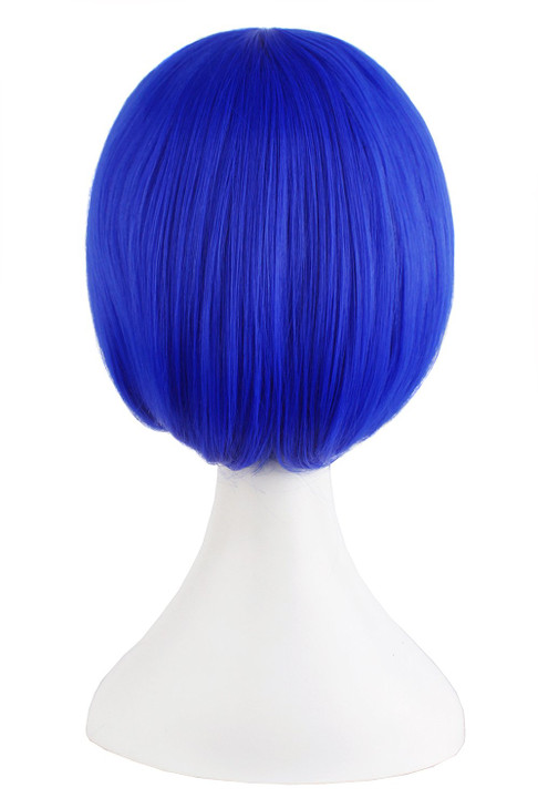 MapofBeauty Women Short Straight Cosplay Party BOB Wig Navy Blue