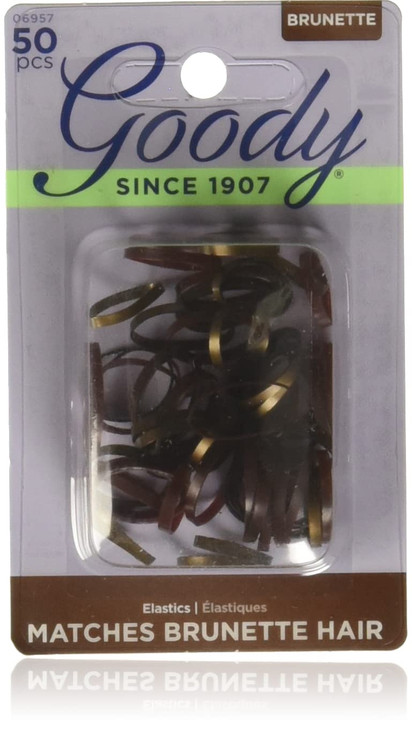 Goody WoMens Ouchless Latex Elastics, Brunette, 50 Count online at globaldelivered