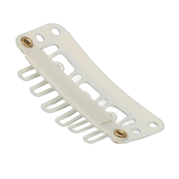 Brrnoo Wig Snap Clip 100pcs U Shape Hair Extension Clips 6 Teeth White Compact Female Approx 32cm 13in