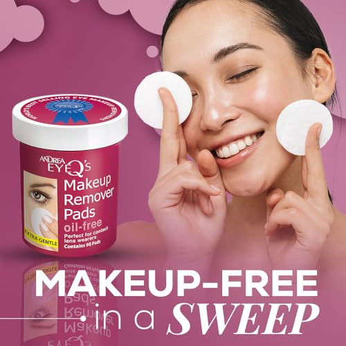 Andrea Eye Q's Oilfree Eye Makeup Remover Pads, 65 Count online at globaldelivered
