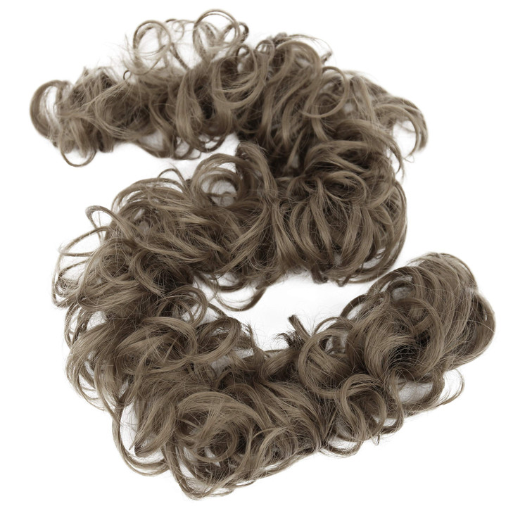 CAISHA Hairpiece Hair Wrap Heatresistant Synthetic Fibres Curly Messy Updo Red Dark Brown Mix HW41