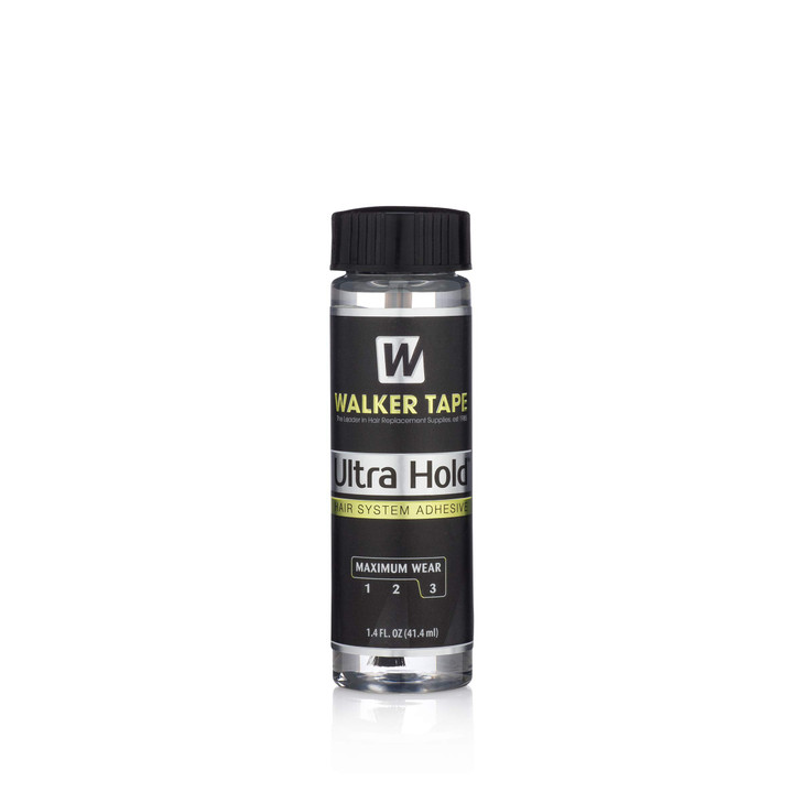 Walker Tape Co Ultra Hold Hair System Adhesive 14 fl oz BrushOn LongLasting Waterproof Wig Glue ClearDrying Lace Wig Adh