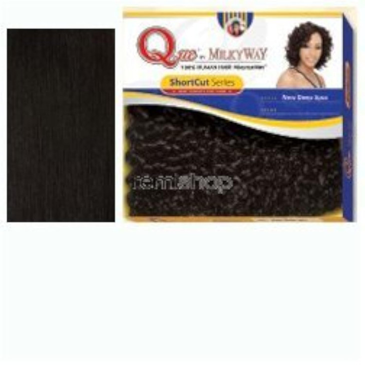 MilkyWay Que OPRAH 3PCS Human Hair MasterMix Weave Extension 1B Off Black