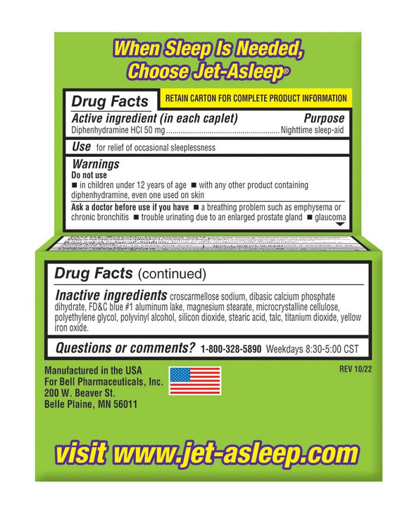 Jet-Asleep Double Strength Nighttime Sleep-Aid 100 Count online at globaldelivered
