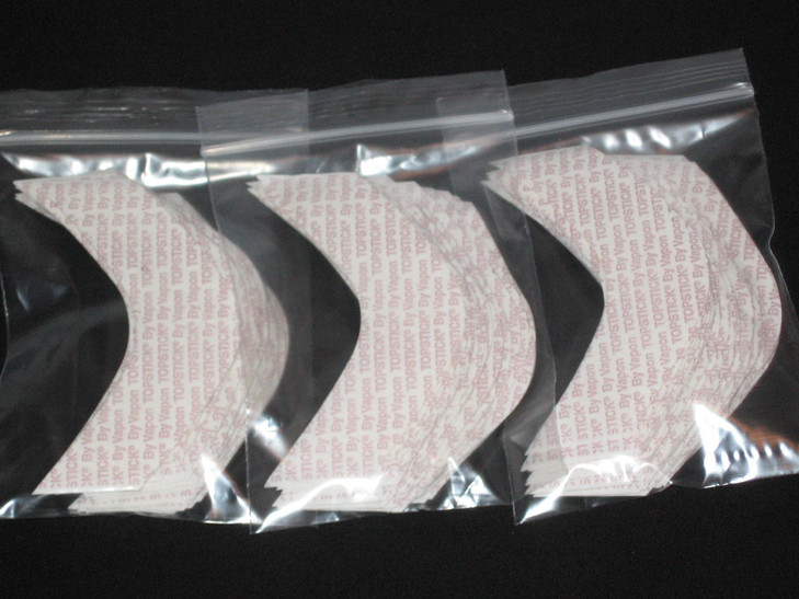VAPON TOPSTICK Plus Custom Cut Front B Curve TapeClearDoubleSided 75 Strips
