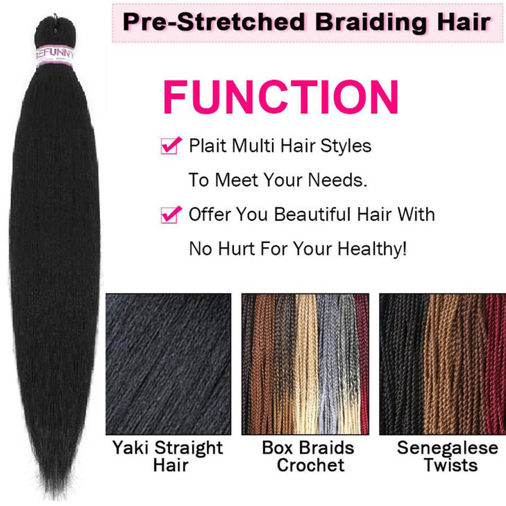 BEFUNNY Pre Stretched Braiding Hair 8packs 16 Inch Short Black Crochet Human Hair For Braids Or Twist Itchy Free Yaki Pe