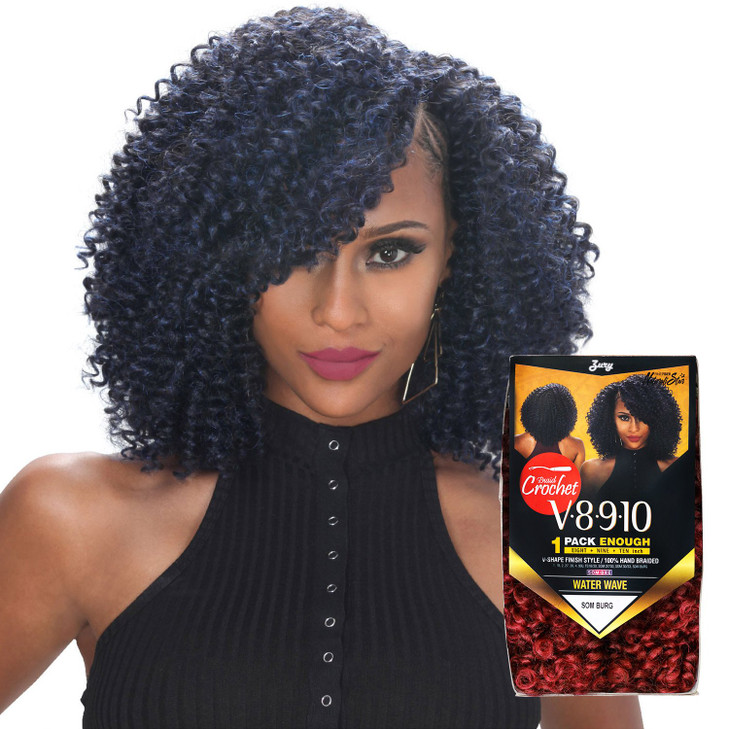 Royal Zury Synthetic Hair Crochet Braids V8910 Water Wave 1Pack Enough 1B