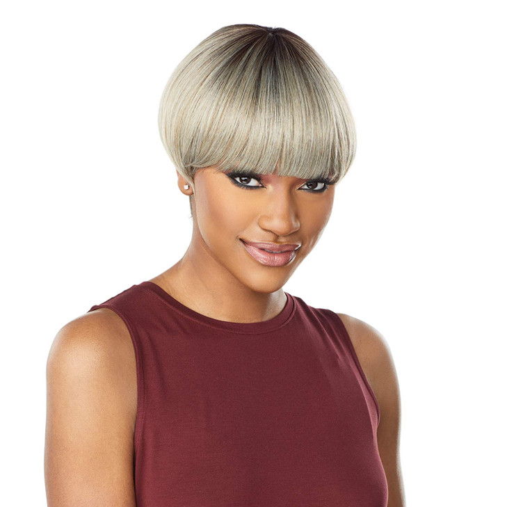 Sensationnel Dashly Wig Unit 7 Non Lace Cap Ready to Wear Ear to Ear Lacepart Synthetic 1 JETBLACK