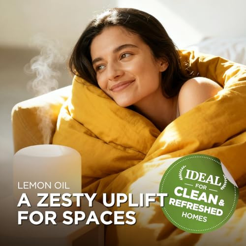 Gya Labs Lemon Essential Oil - 0.34 Fl Oz - for Hair, Skin, Diffuser, Aromatherapy & DIY Candle Making Scent online at globaldelivered